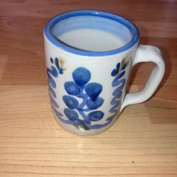 M A Hadley Signed Hand Painted Pear And Grapes Mug 10oz "The End" In The Bottom - Picture 2 of 4